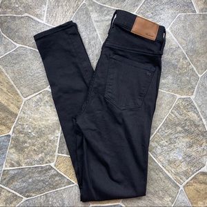 Madewell 9” High-Rise Skinny Black Jeans